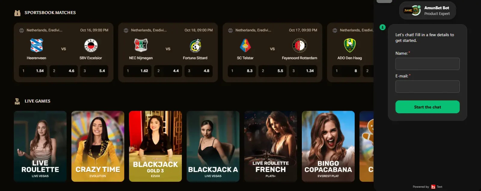 amunbet casino support